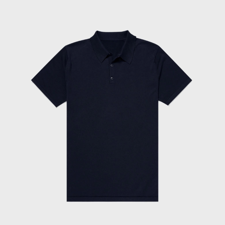 Black Basic Polo T-shirt