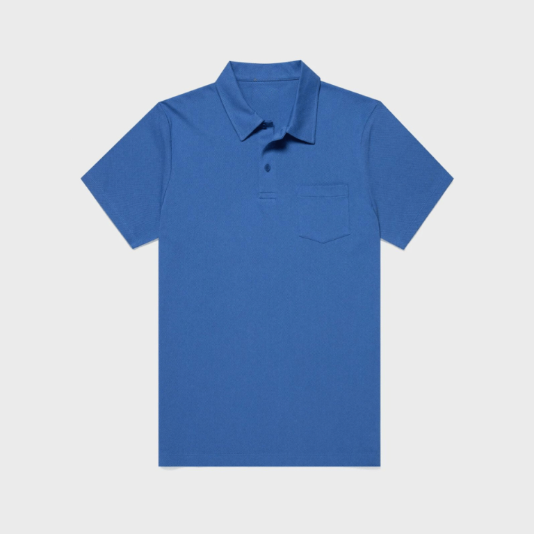 Blue Pocket Polo