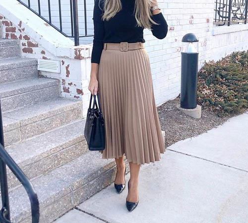 pleated-skirt