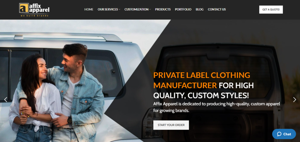 affix apparel ethical clothing manufacturer