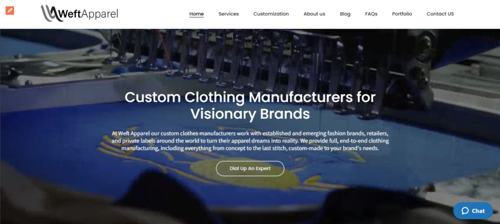 weft apparel ethical clothing manufacturer